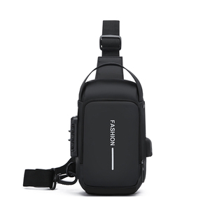 OEM New Fashion Waterproof Nylon Chest <b>Bag</b> Crossbody Strap Anti-Theft Zipper Lock Custom Logo USB Port Durable Multi-Functional - Product Image 3