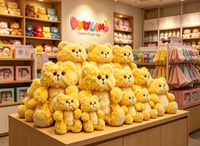 Peluche OEM de haute qualité en tissu doux pour enfants, idéale comme cadeau promotionnel d'entreprise