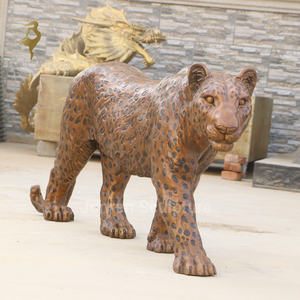 Bronze Noir Panthère Statue Extérieur Décoratif Animal Mascotte Sculpture Métal Illustration dans <span class=keywords><strong>Casting</strong></span> Technique Ange Thème - Product Image 6