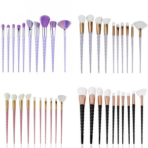 Fld — ensemble de pinceaux de <span class=keywords><strong>maquillage</strong></span> avec <span class=keywords><strong>licorne</strong></span>, couleur <span class=keywords><strong>arc</strong></span>-<span class=keywords><strong>en</strong></span>-<span class=keywords><strong>ciel</strong></span>, 10 pièces, pour fond de teint, produit cosmétique vegan - Product Image 6