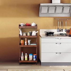 Bamboo Multifunctional Storage <b>Shelf</b> 4 Layers 60X70cm Freestanding Bathroom <b>Bedroom</b> Kitchen Use Durable - Product Image 2