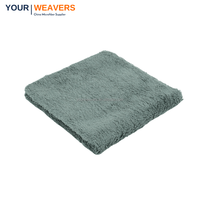 Serviette microfibre personnalisée nettoyage Edgeless 16x16 ''450gsm absorbant doux peluche corail serviette polaire chiffon de nettoyage de voiture