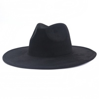 Nuevo Sombrero Fedora Vaquero de Ala Ancha en Forma de Corazón de Poliéster/Algodón, Ala de 10 cm, Estilo Carácter, para Adultos, Cuatro Estaciones, Casual