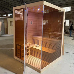 Hammam et sauna sauna infrarouge sauna extérieur cadre en acier inoxydable personnalisé verre noir thérapie par la lumière rouge vapeur <span class=keywords><strong>vichy</strong></span> - Product Image 5