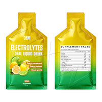 Sachet d'électrolytes portable liquide oral - Réhydrate et reconstitue le sodium et le potassium pour la récupération après la déshydratation - Direct usine