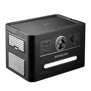 Zencar新款1200W 1000WH户外充电太阳能发电机便携式手机笔记本野营发电站