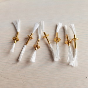 Mèche en métal de petite taille avec support pour lampe à huile, supports de mèche flottants dorés, écologiques - Product Image 3