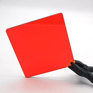 Feuille décorative moderne en plastique solide de 4x8 pieds en <span class=keywords><strong>polycarbonate</strong></span> rouge anti-rayures pour <span class=keywords><strong>cloison</strong></span> extérieure de garde-corps - Product Image 4