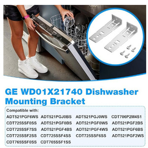 ขายึดชั้นวางจานสแตนเลส WD01X21740 สำหรับชิ้นส่วนทดแทนเครื่องล้างจานใช้ในบ้าน - Product Image 2