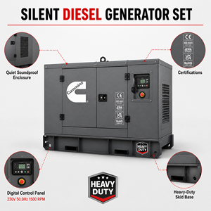 เครื่องกำเนิดไฟฟ้าดีเซล Cummins 1000kva 800kw 240V 480V แบบตู้คอนเทนเนอร์ 3 เฟส สำหรับอุตสาหกรรม ใช้เครื่องยนต์ Perkins กำลังไฟ 1000 KVA - Product Image 3