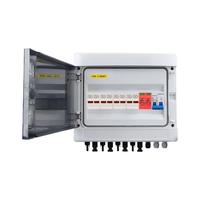 Boîtier de Combinaison Photovoltaïque 300x140x260mm Quatre Entrées Une Sortie DC500V, Boîtier de Distribution avec Protection Contre les Surtensions et Fusibles, Étanchéité IP65, 100A, Montage Mural