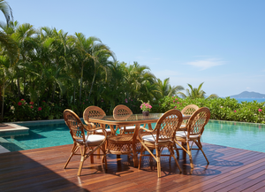 Ensemble de salle à manger en rotin JAVA, design traditionnel, table longue, idéal pour hôtels et villas, fabriqué en Indonésie – Vente chaude - Product Image 2