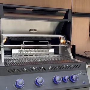 وصول جديد: مطبخ خارجي مخصص مقاوم للماء من الفولاذ المقاوم للصدأ مع شواية وغطاء، يعمل بالبروبان/الغاز المسال/الغاز الطبيعي مع نظام أمان للهب - Product Image 3