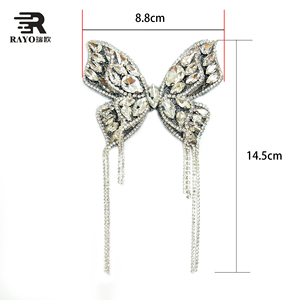 คริสตัลพลอยเทียมแบบโซ่ทำด้วยมือแผ่นปะติดโบว์ลายดอกไม้ประดับโบว์ผ้าคาดศีรษะและผ้าคาดศีรษะทำจาก3D - Product Image 2