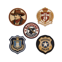 Patchs brodés 3D à bordure Merrow pour vestes, jeans, sacs à dos, chapeaux - DIY, pour l'identité de marque, robustes, multi-formes, faciles à coudre et à thermocoller
