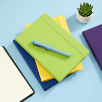 Cuaderno diario de cuero PU de oficina tamaño A4 A5 logotipo personalizado elegante precio barato venta directa de fábrica