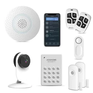 Manufacturer supply home security alarm system W2A with lowest price WIFi intruder alarm system/GSM burgla Security Camera