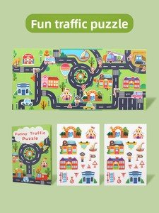 Grand livre de puzzle magnétique en bois pour enfants, thème <span class=keywords><strong>Big</strong></span> Ben, cadeau pour bébé, éveil, éducation précoce, intelligence cognitive - Product Image 6