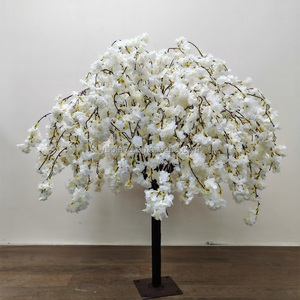 Arbre de table à fleurs de <span class=keywords><strong>cerisier</strong></span> rose clair K0123 1.2m 1.5m Fournitures de décoration d'église pour événements de mariage Arbre à fleurs artificielles pour usage intérieur - Product Image 4