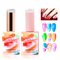 15ml de vernis à ongles en gel de couleur liquide Blooming avec effet fleur de fleur vernis à ongles en gel UV Nail Art