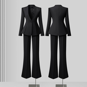 Ensemble de tailleur professionnel pour femme, nouvelle collection printemps-automne, tenue d'interview é<span class=keywords><strong>l</strong></span>égante pour directrices d'hôtel, combinaison de travail - Product Image 3