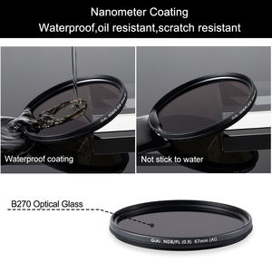 ฟิลเตอร์เลนส์กล้องขายส่ง ขนาด 37/40.5/43/46/49/52/55/58/62/67/72/77/82/86 มม. ฟิลเตอร์ ND&CPL แบบวงกลม ฟิลเตอร์โพลาไรซ์ ND8/ND16/ND1000 - Product Image 2