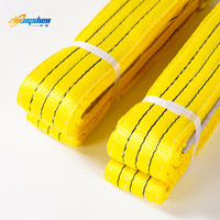 Eslinga de correa de poliéster personalizada OEM en púrpura con tipo de origen de seguridad Embalaje personalizado de color plano-Admite varias formas de tamaños