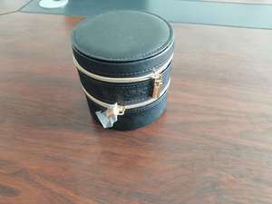 Estuche de viaje para joyas de tres capas con cremallera de PU, caja de cuero sintético de doble capa multifunción para colección. - Product Image 2