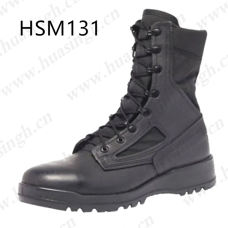 WCY,Hot selling Belleville style tactical training black combat boots strong special grip outdoor hiking boots HSM131