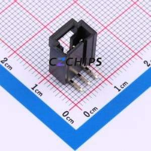 M2553R-03P Wire-to-Board Pin Header Bent Lead Through Hole,P=2.54mm Connector 1x3P 2.54mm Right Angle Insert 3P - Product Image 1