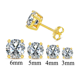Chic Cubic Zircon Hypoallergenic 925 Sterling Silver Second Piercing Mini Ear Bone <strong>Small</strong> <strong>Stud</strong> <strong>Earrings</strong> for Women Gift Accessory - Product Image 1