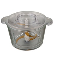 JIACHI Promotion Hachoir Électrique Portable 1,8 L Automatique pour Viande, Ail, Fruits, Légumes et Noix, Silencieux