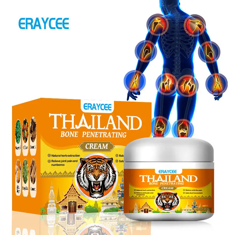 Thaïlande tigre baume genou poignet lombaire soulagement de la douleur articulaire pommade pour la douleur du corps crème soulageant