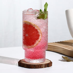 American <span class=keywords><strong>Jupiter</strong></span> Hobnail Drinking Glassware Vintage Coffee Cup Clear Bead Embossed Glass Cups Mini Rock Thick Cocktail Glasses - Product Image 5