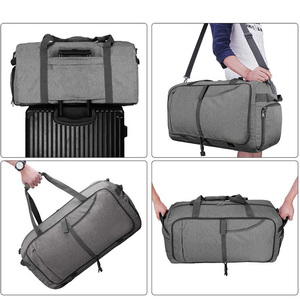 Grande <span class=keywords><strong>borsone</strong></span> <span class=keywords><strong>pieghevole</strong></span> con Logo personalizzato <span class=keywords><strong>pieghevole</strong></span> <span class=keywords><strong>borsone</strong></span> da viaggio con vano scarpe - Product Image 3