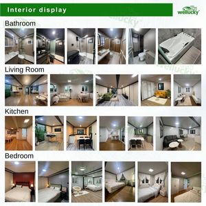 Casa Prefabbricata con 4 Camere da Letto, Casa Container Espandibile in Vendita, Materiale in Acciaio Zincato di Alta Qualità, Facile da Installare, <span class=keywords><strong>Pronta</strong></span> all'Uso - Product Image 4