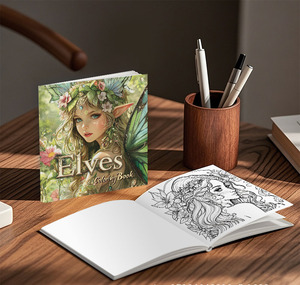 Nouveauté 2026 : Livres <span class=keywords><strong>de</strong></span> coloriage pour enfants, Filles beauté anime, Livre <span class=keywords><strong>de</strong></span> coloriage A0125, Fêtes <span class=keywords><strong>de</strong></span> filles, Elfe, Livre <span class=keywords><strong>de</strong></span> coloriage facile pour adultes - Product Image 3