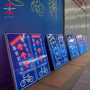 Tùy chỉnh chất lượng hình chữ nhật LED Directional trái và phải mũi tên nhôm có dấu hiệu giao thông an toàn đường bộ phản quang dấu hiệu cảnh báo - Product Image 4