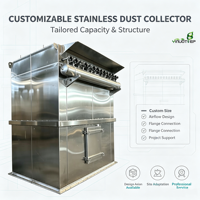 Collecteur de poussière en acier inoxydable personnalisable pour le traitement des gaz industriels
