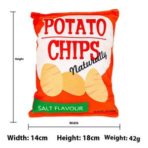 Çevre dostu peluş simülasyon ses kağıt ses patates cipsi küçük orta köpekler için köpekler kediler için Pet oyuncak - Product Image 6