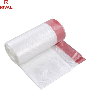 13 gallon Trắng phân hủy sinh học có mùi thơm dây rút túi rác <span class=keywords><strong>LDPE</strong></span> PE nhựa sản phẩm gia dụng xử lý bề mặt in flexo - Product Image 4