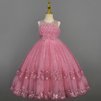 Robes élégantes pour filles, robe de communion pour adolescente, robe rouge de cérémonie formelle, robes longues pour enfants, demoiselle d'honneur, robes d'été, Vestidos 5-14 ans