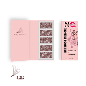 Extensions de cils individuels en soie synthétique naturelle, longues et courbées, fabriquées à la main, véganes, sans cruauté, marque privée, par NQ Eyelash Factory - Product Image 3