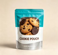 Sachet Doypack Personnalisé en PE Mylar de Qualité Alimentaire Recyclable avec Fermeture Éclair et Fenêtre Transparente pour Snacks