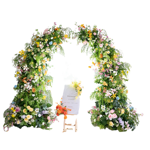 Fausses propositions d'art floral en arc de corne de style forestier pastoral fait à la main fausses fleurs artificielles pour l'obtention du diplôme de mariage Saint-Valentin - Product Image 5
