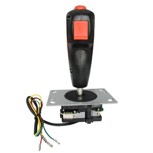 Arcade Flight Joystick With Vibration For <b>Pc</b> Gaming Controller 10x10 Cm Wiring Interface - Product Image 3
