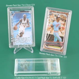 SUNSHING Acrylic Empty Booster Pack Display Holder for Pokemon Yu-Gi-Oh Baseball <b>Card</b> Bag Slab Wax Pack <b>Card</b> Pack <b>Protector</b> - Product Image 1