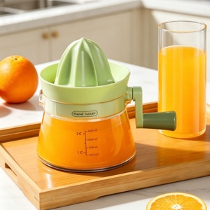 Portable Manual Juicer Squeezer Hand Crank Fruit <b>Juice</b> <b>Extractor</b> Compact Slow Juicer Machine Cold Press Juicing Tool Silicone - Product Image 2