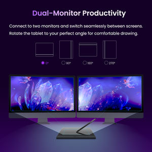DigiDraw 16384 Digitaler Zeichentablett mit Druckempfindlichkeit 5080LPI, Grafik-Pen-Pad mit ±0,3mm Genauigkeit, Bluetooth 5.0 für Designer & Animation - Product Image 3