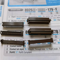 Connecteurs IDC à profil bas KEL 8925E-080-179-F pour câble plat à pas de 0,635 mm, marron, pour applications d'imprimante/sensorielle